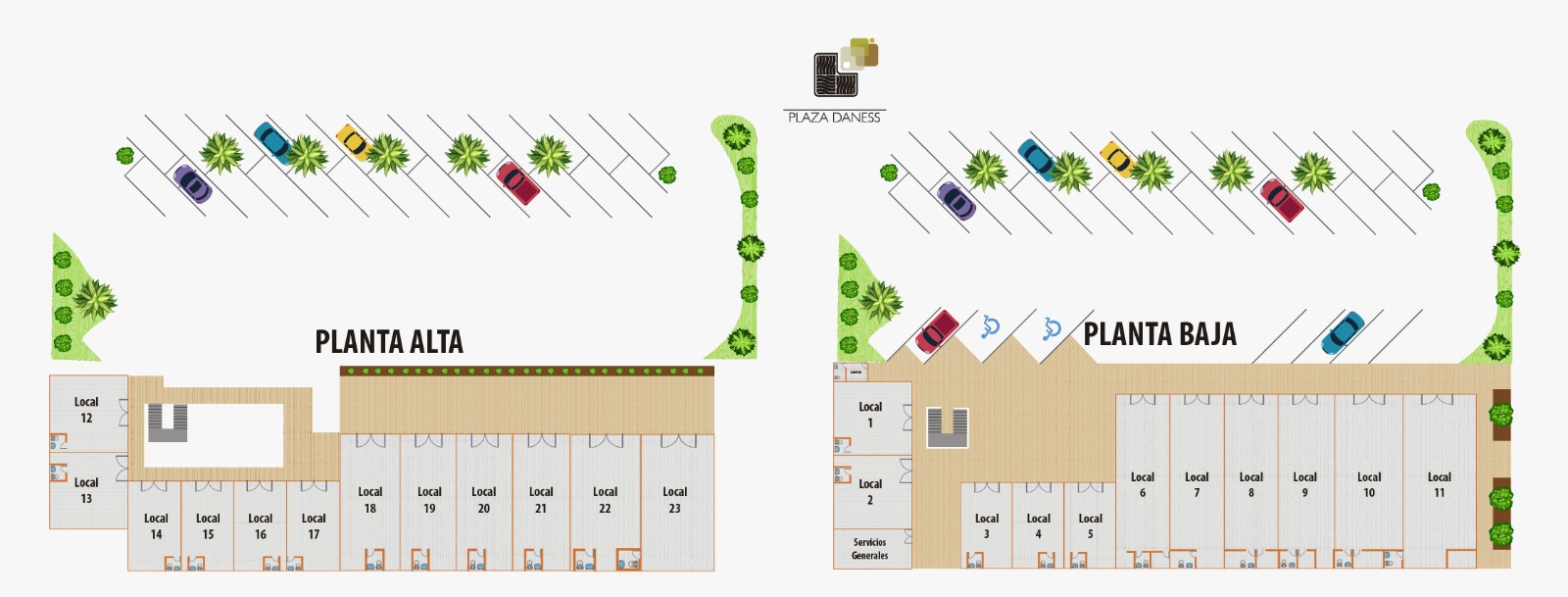 Plano de locales — Plaza Danes