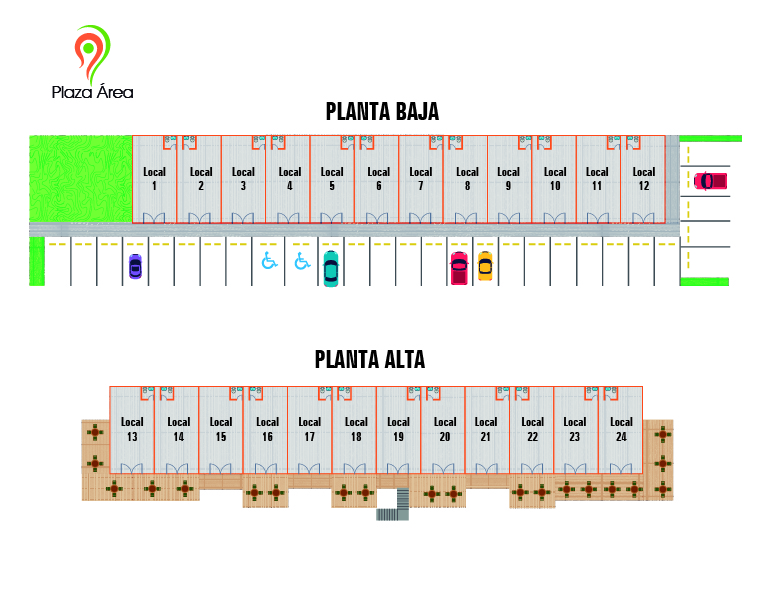 Plano de locales — Plaza Area