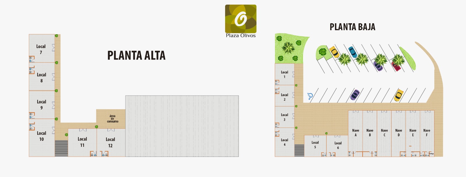 Plano de locales — Plaza Olivos